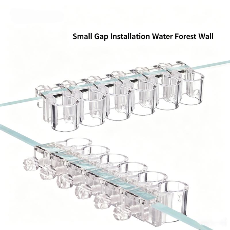 6PCS Fishtank Plant Holder for Aquarium Stable Hydroponic Plant Support Stand For Water Plant Easy To Install Landscape Supply