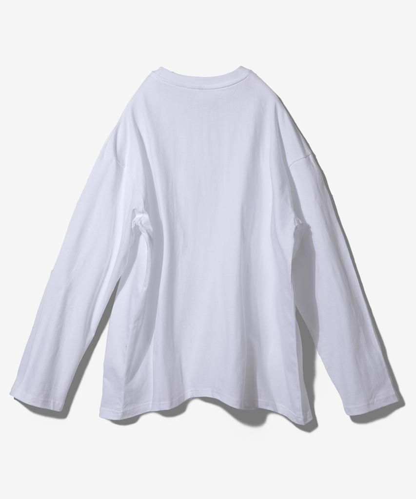 Paensyo Demonic Angel Overfit Long Sleeve - White