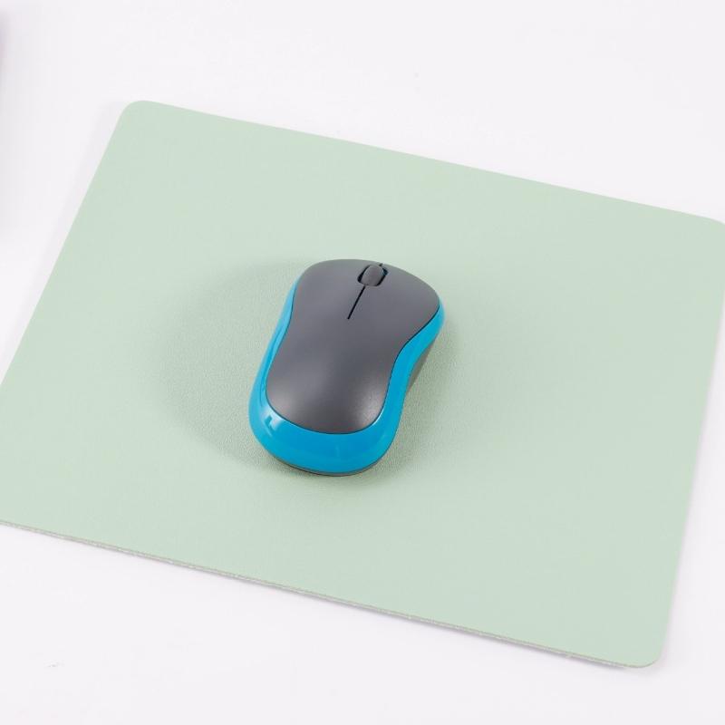 Solid Color Minimalist Leather Thickened Mouse Pad for Laptops