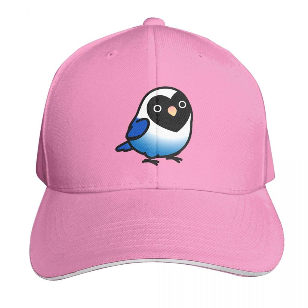 Chubby Blackmasked Cobalt Lovebird Baseball Cap Quick Dry PerforUnisexce Cotton Twill Breathable Contrast Two Tone Brim