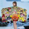 Classic Children Anime A-Anpanman Microfiber Blanket Quick Drying Beach Towels Oversized Printing Super Absorbent Pool Towel
