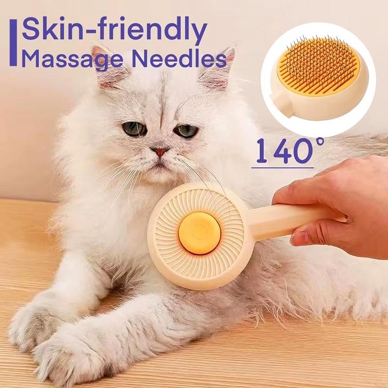 Pet Grooming Brush Cat Detangler Brush Gentle Detangler Comb Pet Grooming Supplies For Cat Bunny Hamster Puppy