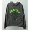 Mens Oversized Hooded Sweatshirt With Spiderweb Print Thick Fleece-Lined Cotton Pullover Casual Streetwear