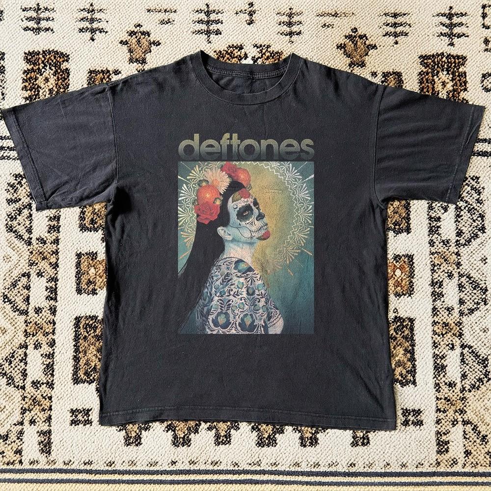Deftones Dia de Los Deftones TShirt Rock Metal Band Graphic Vintage Unisex Tee Unisex T-Shirt XXXXL