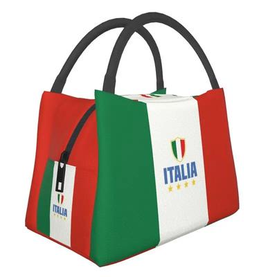 Borse Termiche per Pranzo con Bandiera Italiana per Donne Portatili Frigorifero Termico Contenitore per Pranzo Ufficio