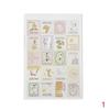 4 Sheets/80pcs DIY Vintage Retro Paper Sticker London Italy Doris Alice Prince Stamp