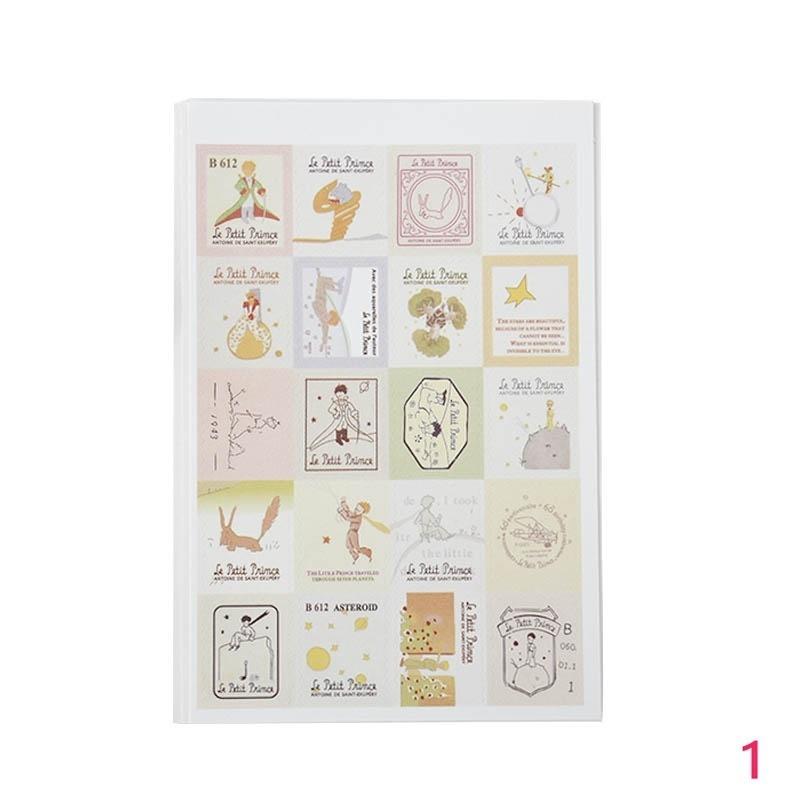 4 Sheets/80pcs DIY Vintage Retro Paper Sticker London Italy Doris Alice Prince Stamp