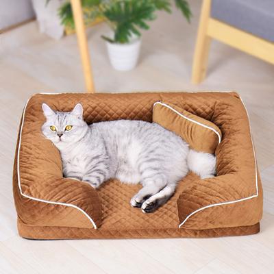 Thickened Cat Nest Winter Warm Cat Nest  Universal Washable Thickened Warm Cat Sofa Bed  Cold-proof Sleeping Mat for All Seasons
