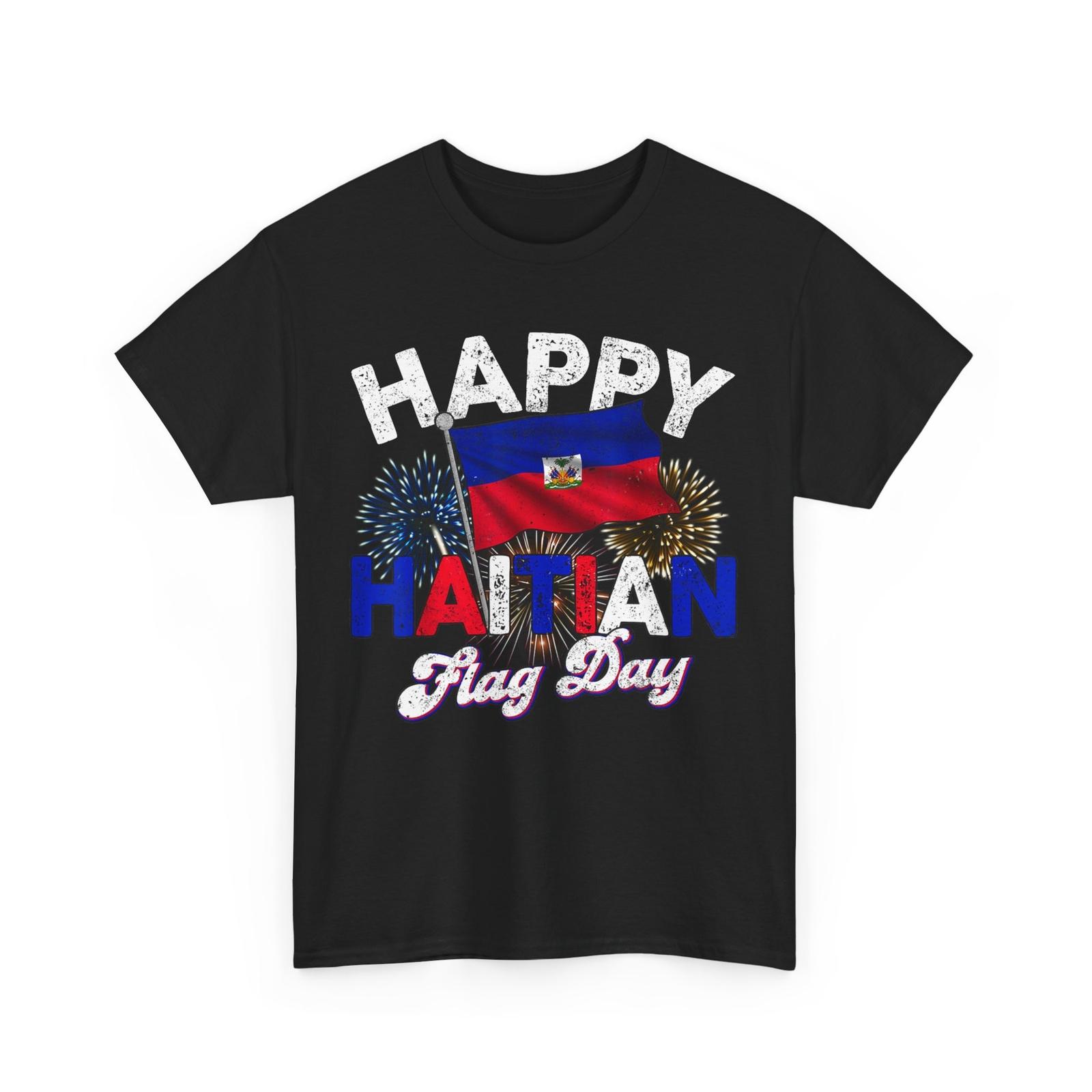 Haiti Flag T-Shirt, Happy Haitian Flag Day Pride Haiti 1804 Men Shirt M