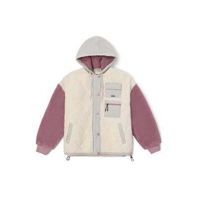 Color Block Hooded Long Sleeve Jacket Women Jackets VN0A7YIN3KS