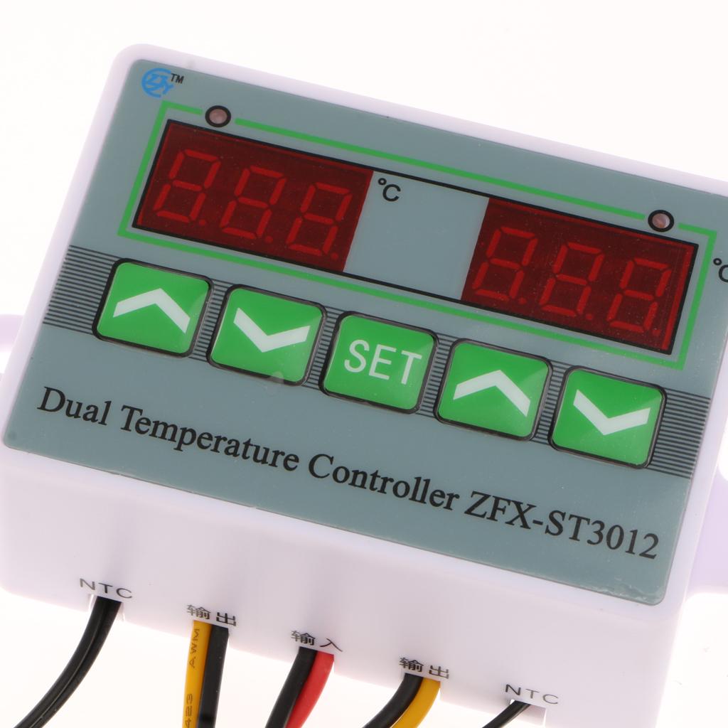 ZFX12 Microcomputer Intelligent Dual Digital Temperature Controller 12V