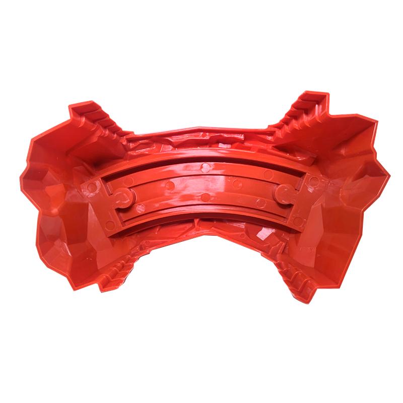 Bulk Train Track Scene Accessories Red Curved Bridge Pier Assembly Game Compatible with Electric Train Boys' Toys S29-7