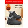 Men's Cotton Shoes with Thick Winter Plush Lining, One Foot Outdoor Anti Slip Snow Boots