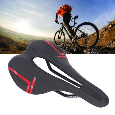 Mountain Bike Saddle Cushion Microfib  PU Lth  Hollow Brthable for Road Riding