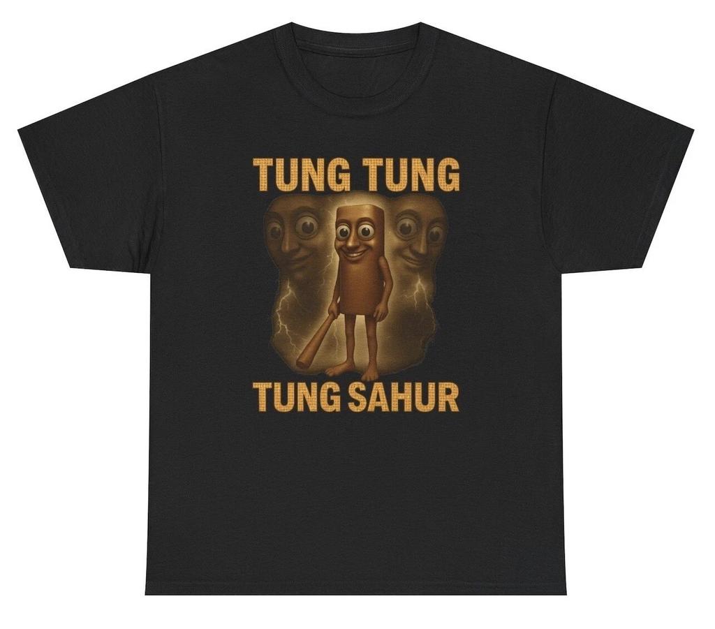 Tung Tung Tung Sahur T Shirt Funny Italian Brainrot Gen Z Alpha Humor Tee