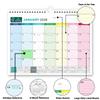 Holidays Marked Wall Calendar Thick Paper Hanging Calendar Colorful English Calendar  Home