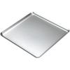 ZISIZ Multipurpose Square Silver Serving Plates (Set of 2)