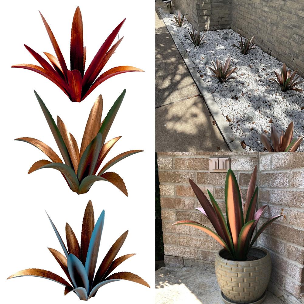 Gartenkunst Metall Agave Dekoration Außen Skulptur