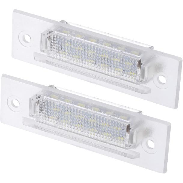 

Car 6500K White LED License Plate Light Assembly No.9646316200101C 3528SMD for Porsche Boxster 986 99-04 for Porsche 964 993 ABS Clear (Set of 2)