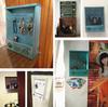 Retro Wall Mounted Storage Box Wooden Box Organizer Key Hanging Hooks Mail Box Storage Box Small Objects Shelf Hanging Basket