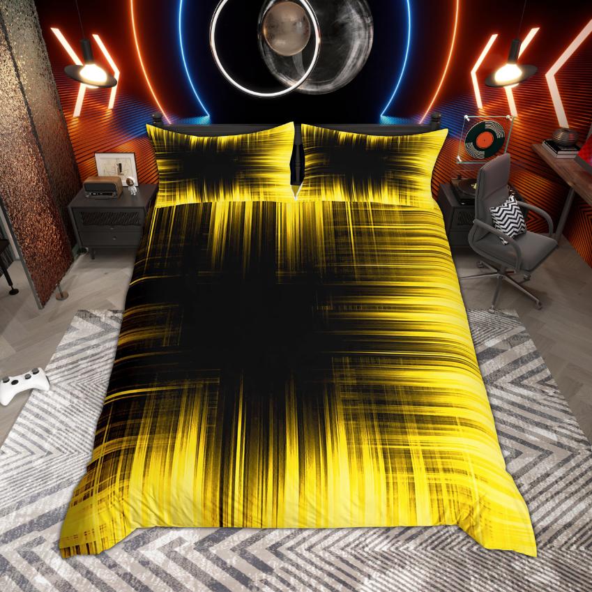 

Comforter Homewish Contemporary Abstract Aesthetic Neon Lights Set Polka Dots Reversible Bedding Comforter (quilt)-EU Single(135*200cm)3pcs