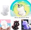 3D Handmade Unicorn Crafts | Aroma Plaster Moulds for Car Additions, Epoxy Resin Tools, Silicone Material