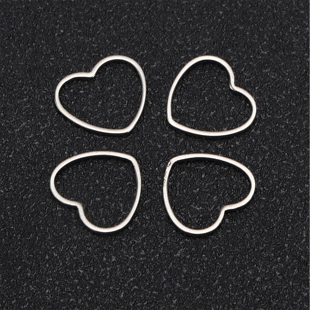 30pcs Stainless Steel Hollow Frame Pendants Silver Stainless Steel Pendants Earring Craft