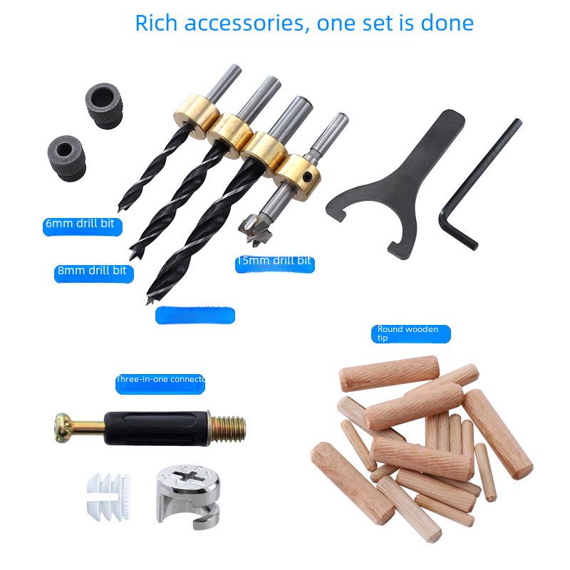 3-in-1 Woodworking Punch Locator & Round Tenon Tool