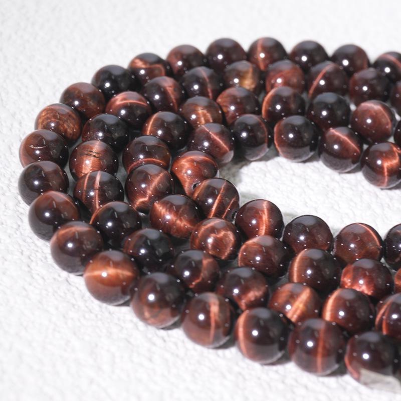 

«Круглые бусины из цветного камня тигровый глаз класса А для самодельных украшений — плетеных браслетов и ожерелий» 10MM Round Beads (37 beads)