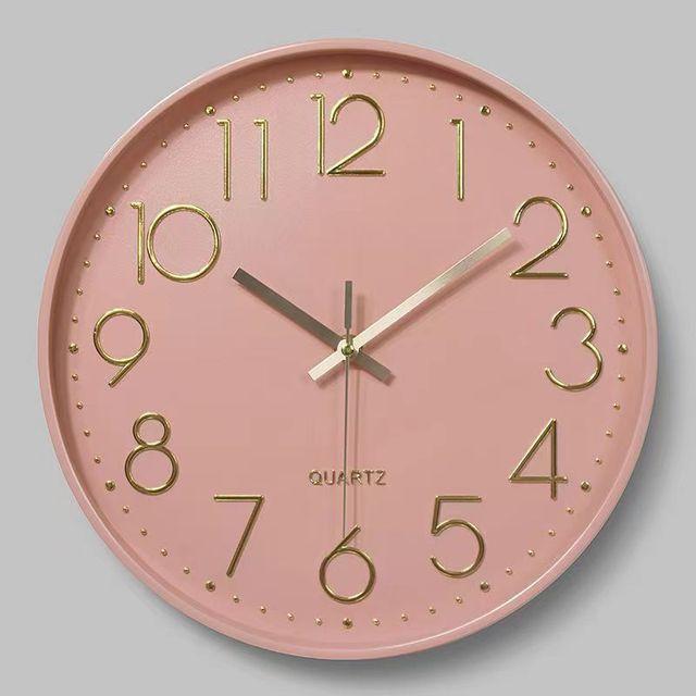 Nordic Wall Clock Modern Minimalist Round Wall Clock Decorative for Living Room Machinery Wall Clock Silent Vintage