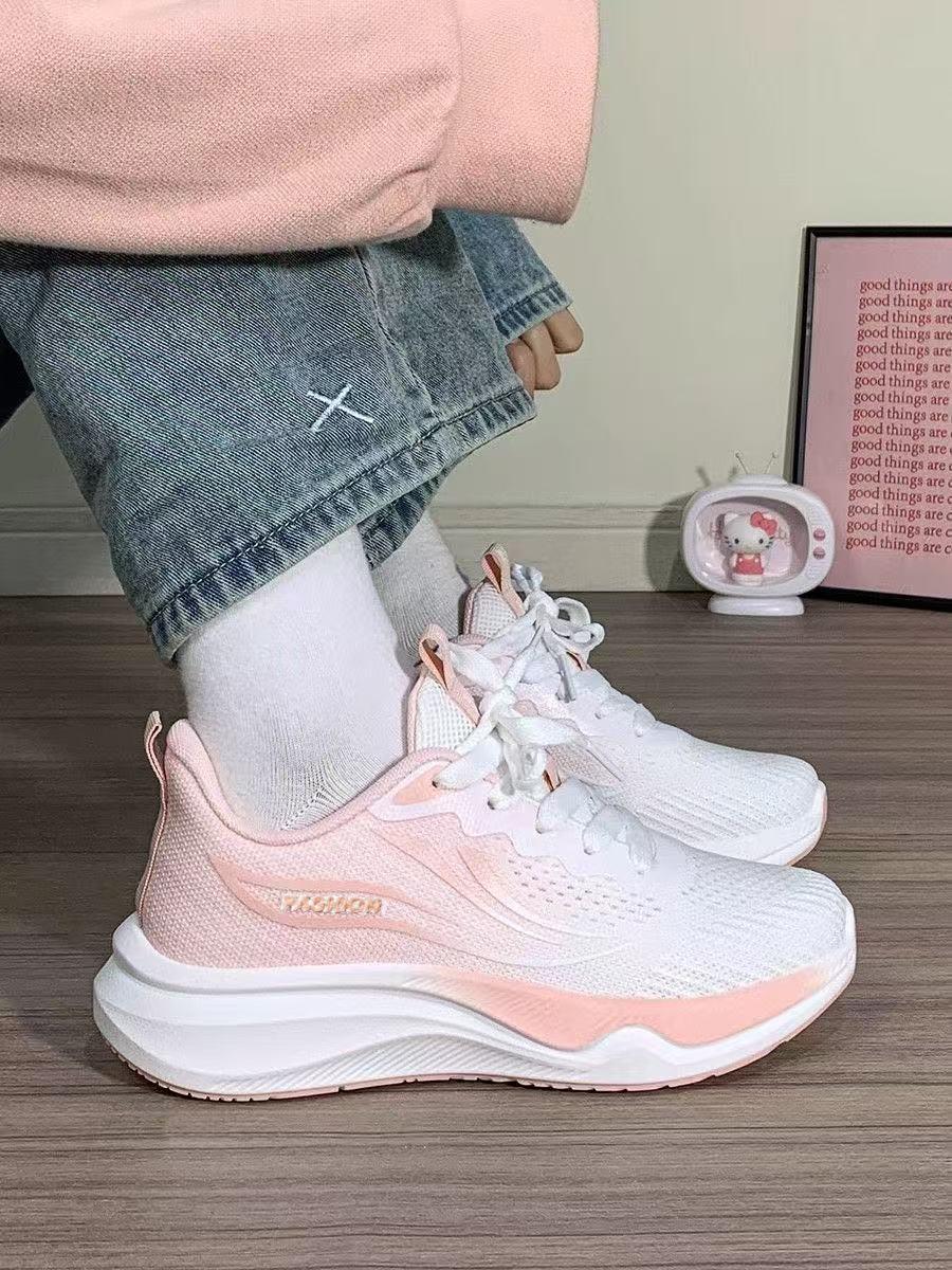 

Student running shoes women s shoes summer new mesh lightweight soft sole casual shoes thin mesh breathable sports shoes women s 36 розовый