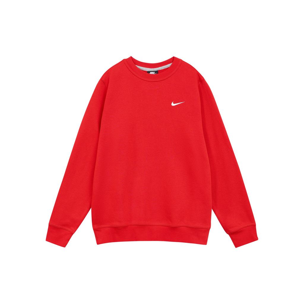 Nike Fleece Pullover Hoodie Sweatshirt with Warm Lining Men Tops Red 916609-657