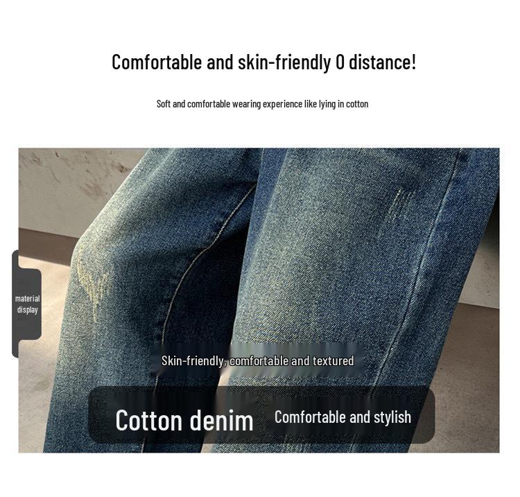 Boys' Spring and Autumn Jeans - 2025 New Stylish Straight-Leg Casual Pants
