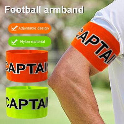 Futbol için Kaptan Pazubandları Naylon Elastik Kaptan Kol Bantları Ayarlanabilir Unisex Futbol Basketbol Oyuncusu Genç Yetişkin Takım Antrenmanı için Bantlar