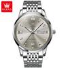 OLEVS 6777 Luxury Brand Custom Oem logo Fashion Classic Business Waterproof Stainless Steel Automatic Mechanical Watch for Man