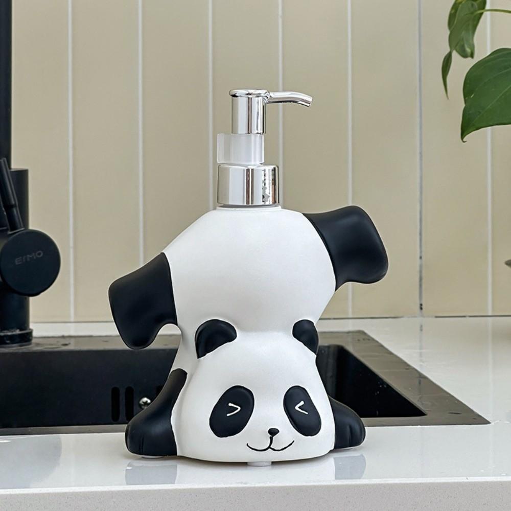 Press Bottle Panda Soap Dispenser Decorative Shampoo Soap Dispenser  Bathroom