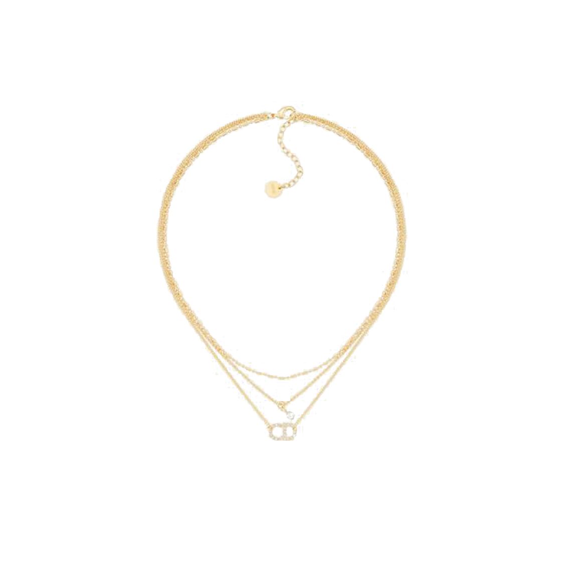

Dior White Beaded Elegant Resin Necklace Women necklace N1579CDLCYD301 Basic Packaging-Dust Bag+Box