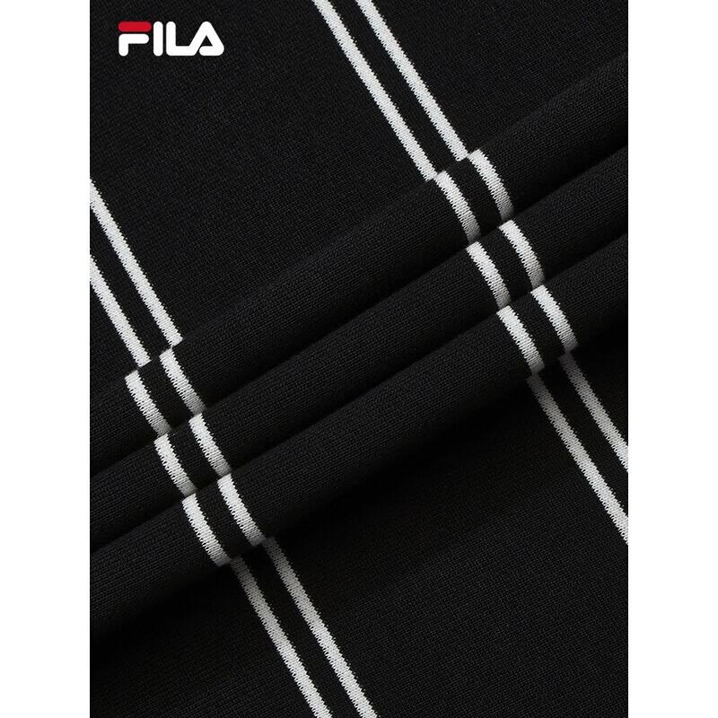 FILA Men's Striped Knit Turtleneck Sweatshirt