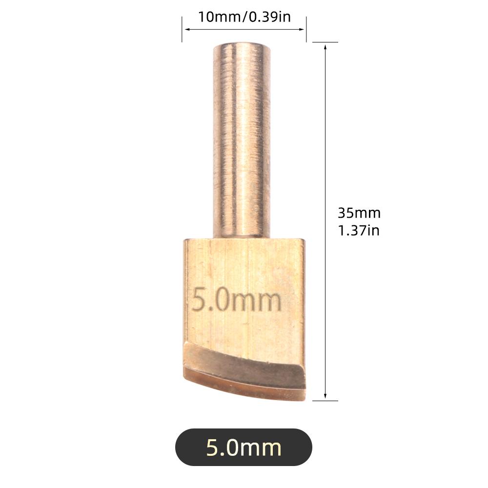 1pcs Leather Edge Soldering Iron Brass Head, DIY Process Pressure Edge Sealing Soldering Iron Tips Tool, DIY Leather Edging Tool