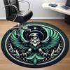 1pc Eagle Emblem Office Round Area Rug, Under Office Chairs Bedroom Living Room Home Decor, Room Deco