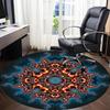 1PC Fractal Art Chair Carpet for Office Non-Slip, Lightweight, Machine Washable Rug for Office, Sleeping, Room - Holiday Decoryy251009136