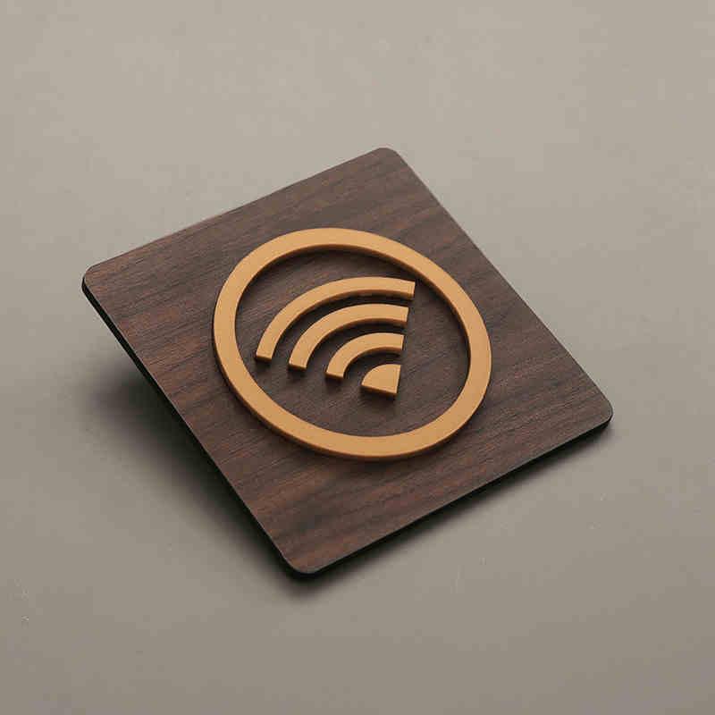 

Стиль Теплое напоминание Знак Логотип Wi-Fi Курение запрещено Предупреждающая табличка Посторонним вход воспрещен Вывеска для общественного магазина Предупреждающий знак as the picture