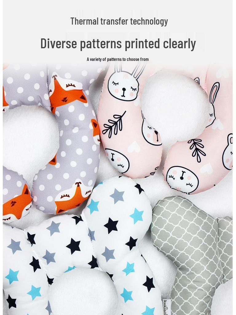 U-Shaped Head Support Pillow for Children's Car Seats and Strollers