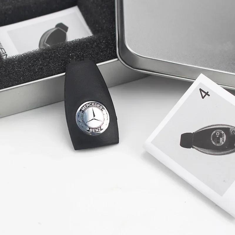 

GLC GLB car keychain key shell For Mercedes-Benz AMG W204 W210 W212 E63 W202 W205 W207 AMG GT GLS G63 A-Class C-Class E-Class C