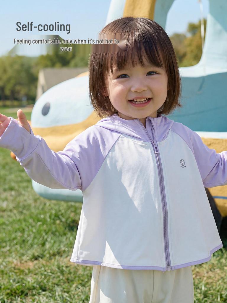 Kids' Lightweight UV Protection Jacket - UPF 100, Breathable Sun Protection for Boys and Girls. Perfect for Outdoor Activities.