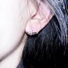 Trendy Sliver Color Angel Wings Four-pointed Star Disassemblable Two Ways To Wear Zircon Stud Earrings for Women Jewelry Gifts