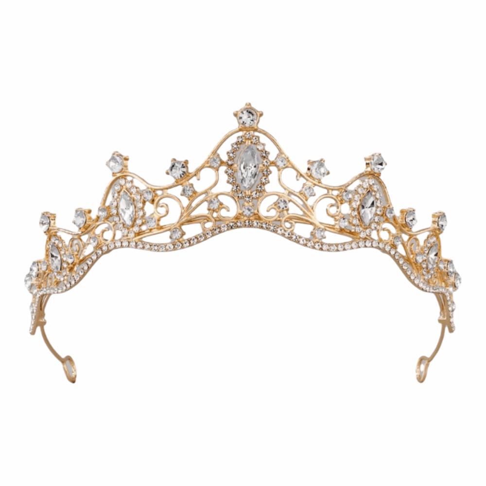 Baroque Queen Princess Crown Rhinestone Prom Jewelry New Crystal Tiara  Wedding Party