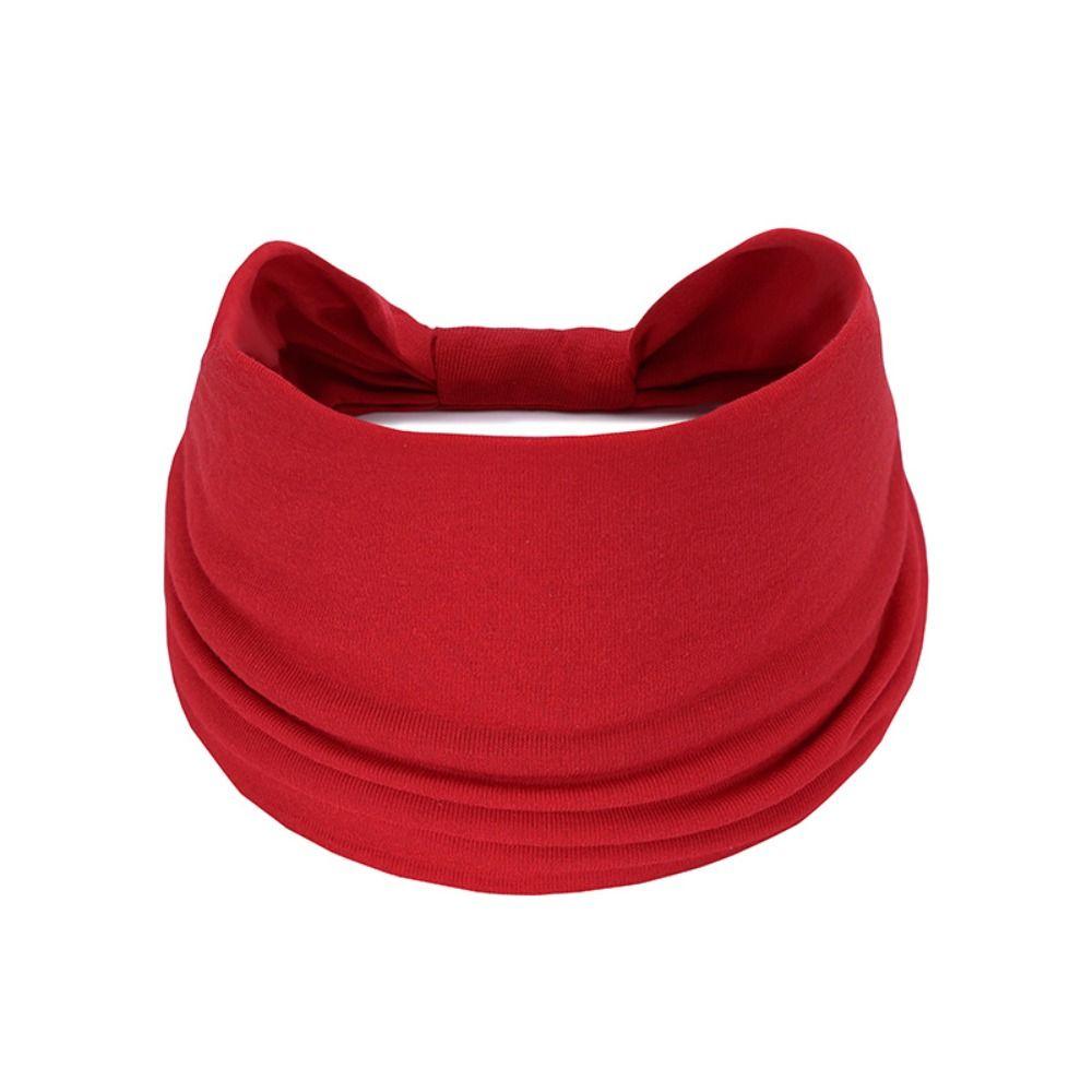 Knyttet Yoga Hårbånd Elastisk Sportshodebånd Mote Bredt Hårbånd Kvinner