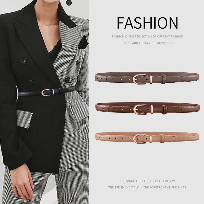 Women's Versatile High-End Fashion Waist Belt - Simple, Casual Style for Jeans