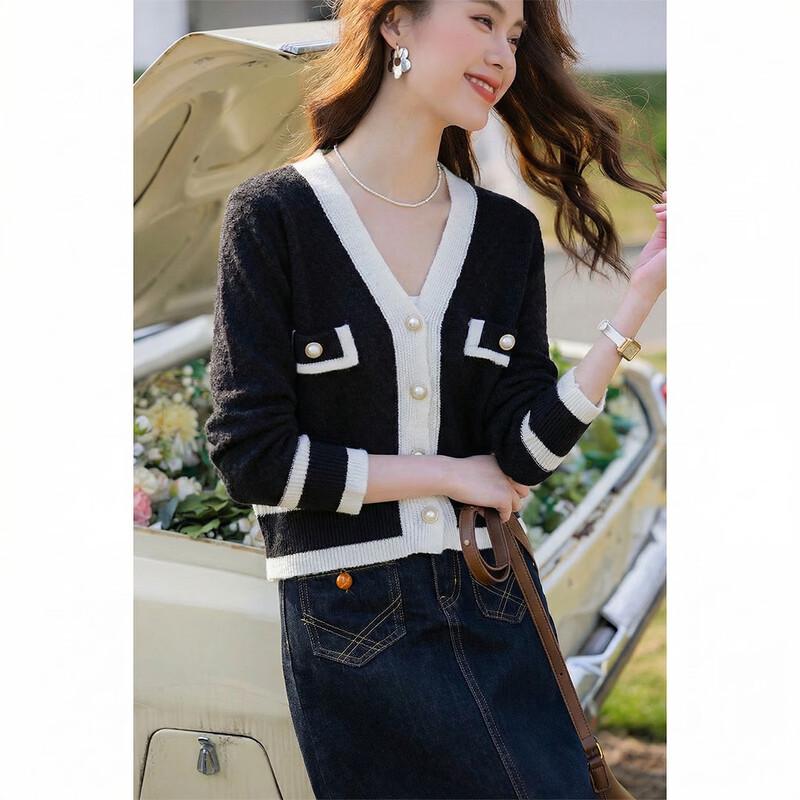 MOKANA Women's Little Fragrance Style Short Knit Cardigan